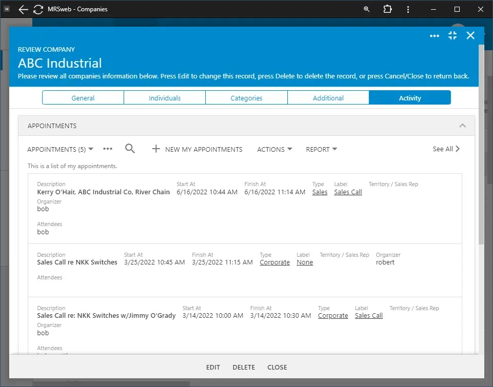 MRSware CRM Feature Overview