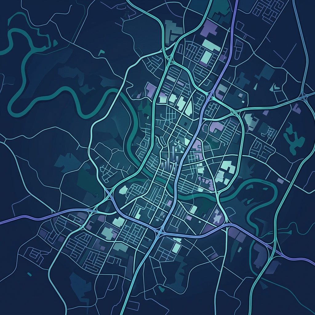 Map of Austin, TX